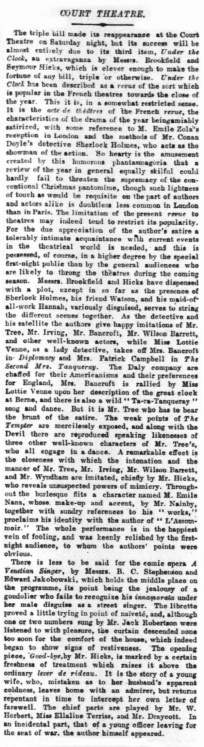 Review (The Times, 27 november 1893, p. 7)
