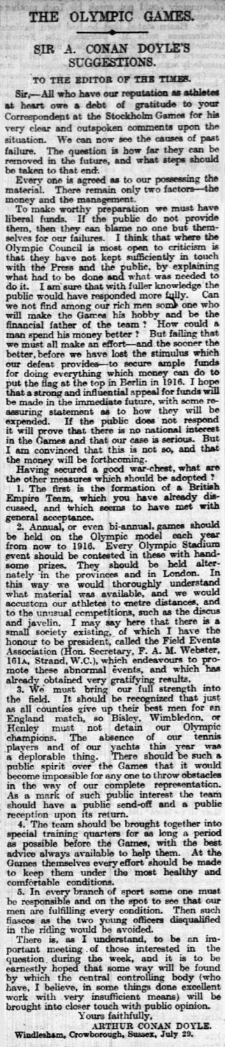 The Times (30 july 1912)