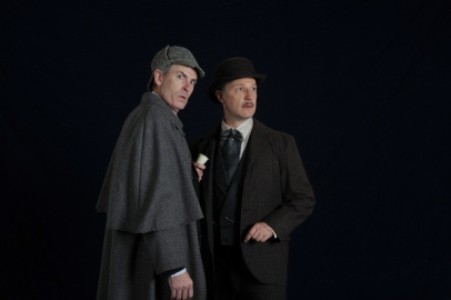 Sherlock Holmes (Jerry Lloyd) and Dr. Watson (Daniel Harray)