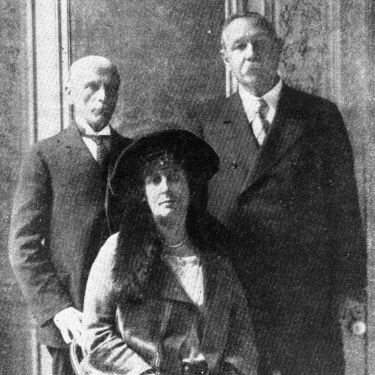 Arthur Conan Doyle, his wife Jean and Jean Meyer.