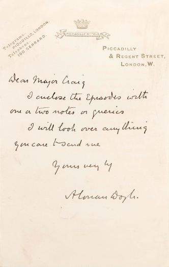 Letter to Major Craig (ca. 1910)
