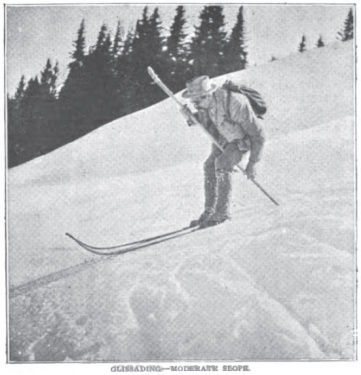 Arthur Conan Doyle Glissading - Moderate slope. (An Alpine Pass on "Ski")