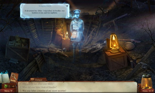 Apparition in video game Midnight Mysteries: Haunted Houdini (2012)