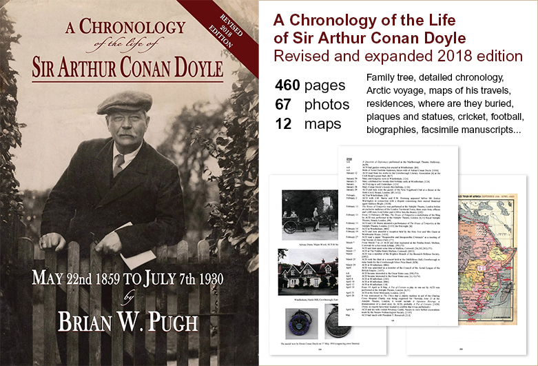 A Chronology of the Life of Arthur Conan Doyle